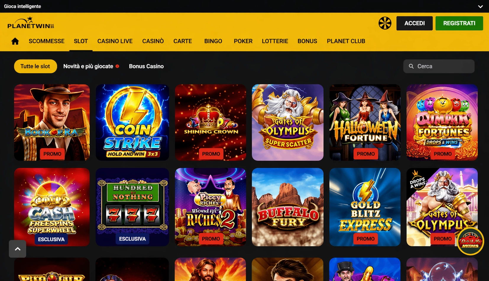 Planetwin365 casino non AAMS sicuro – 4800 titoli e prelievi rapidi 2026